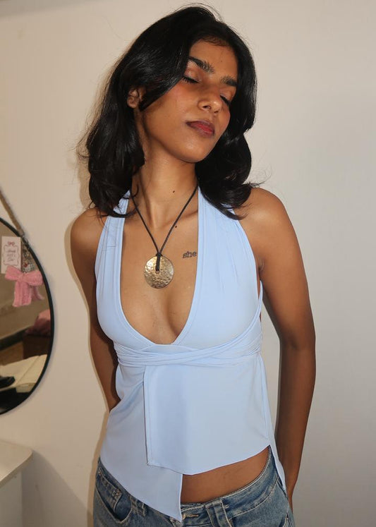 Zinnia Top Blue