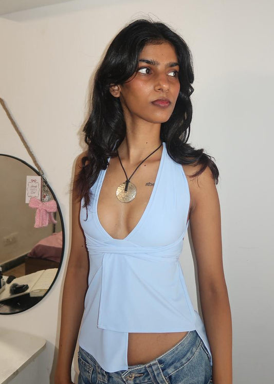 Zinnia Top Blue