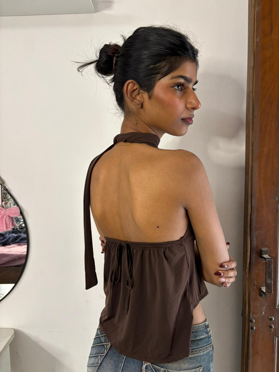 Zinnia Top Brown