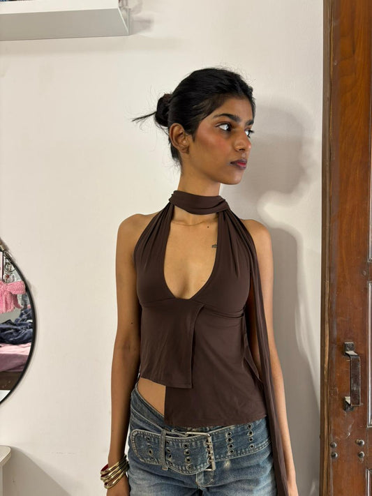 Zinnia Top Brown